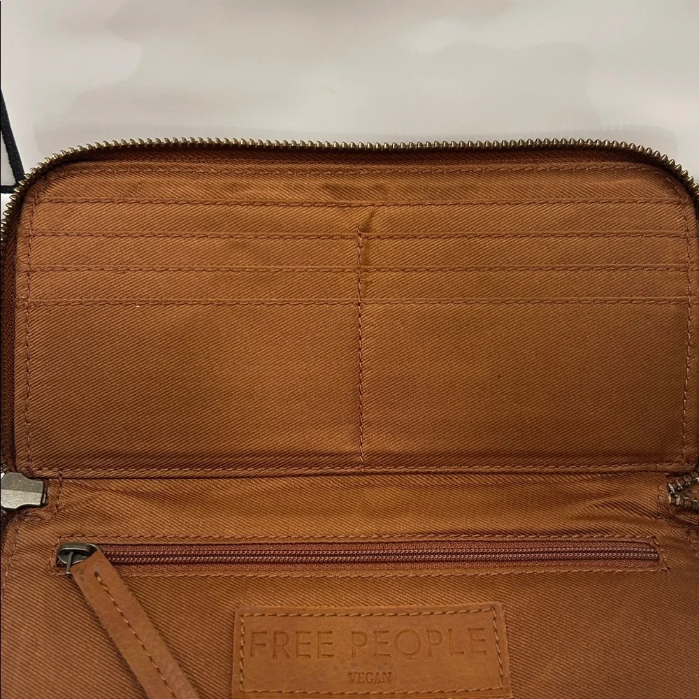 Free People Distressed Vegan Leather Wallet